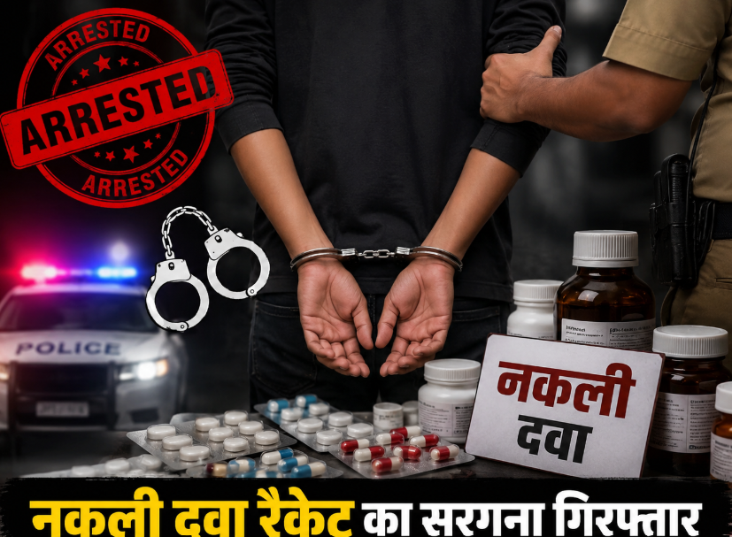 नकली दवा रैकेट का खुलासा: BBA पास मास्टरमाइंड गिरफ्तार, कई राज्यों में होती थी सप्लाई