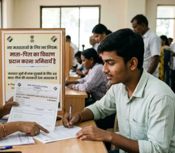 पहली बार वोटर बनने वालों के लिए नया नियम, फॉर्म-6 में अब माता-पिता की SIR जानकारी देना होगा जरूरी