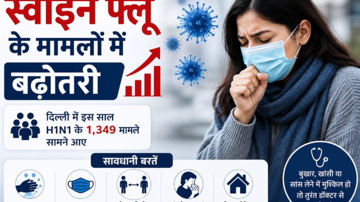 दिल्ली में H1N1 के मामले बढ़े, इस साल अब तक 1,349 केस