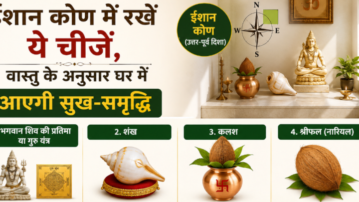 ईशान कोण में रखें ये चीजें, वास्तु के अनुसार घर में आएगी सुख-समृद्धि