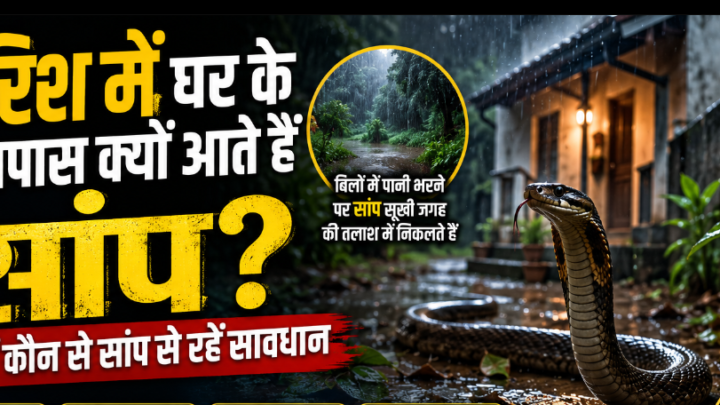 बारिश में घर के आसपास क्यों आते हैं सांप? जानें कौन से सांप से रहें सावधान