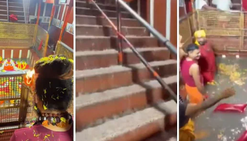 प्रयागराज में बढ़ा गंगा-यमुना का जलस्तर, बड़े हनुमान मंदिर के गर्भगृह में पहुंचा गंगाजल