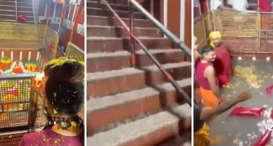 प्रयागराज में बढ़ा गंगा-यमुना का जलस्तर, बड़े हनुमान मंदिर के गर्भगृह में पहुंचा गंगाजल