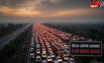 रक्षाबंधन से पहले दिल्ली-NCR में जाम का झाम, दिल्ली-जयपुर हाईवे पर 8 KM लंबी वाहनों की कतार