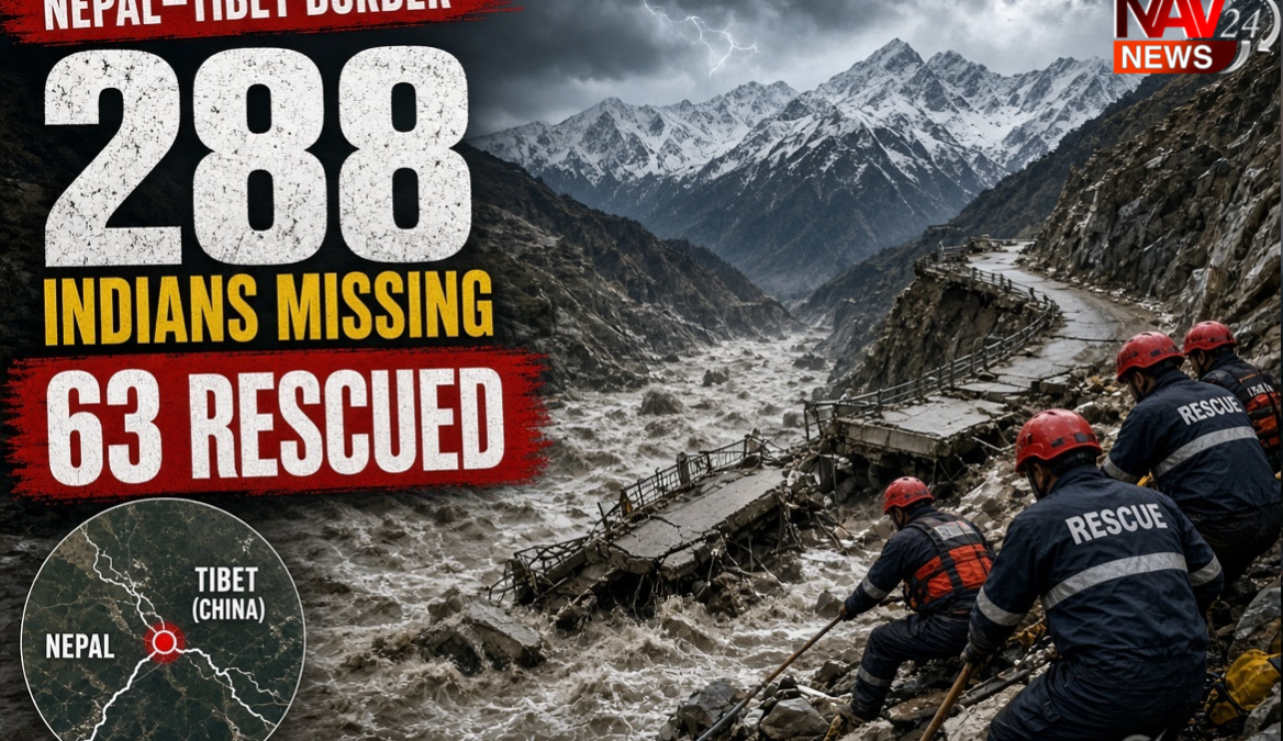 नेपाल-तिब्बत में भीषण बाढ़: 288 भारतीय लापता, 63 रेस्क्यू; कैलाश मानसरोवर यात्रियों की तलाश जारी