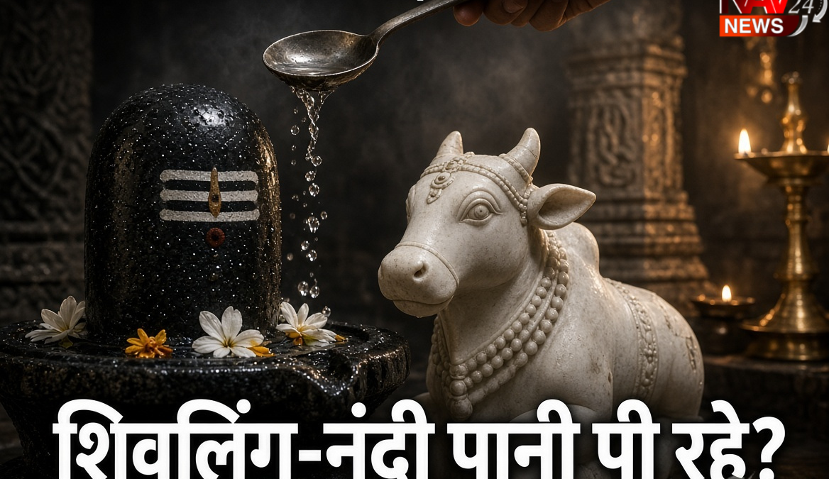 मंदिर में शिवलिंग और नंदी चम्मच से पी रहे पानी? VIDEO ने मचाई हलचल, जानिए पूरा मामला