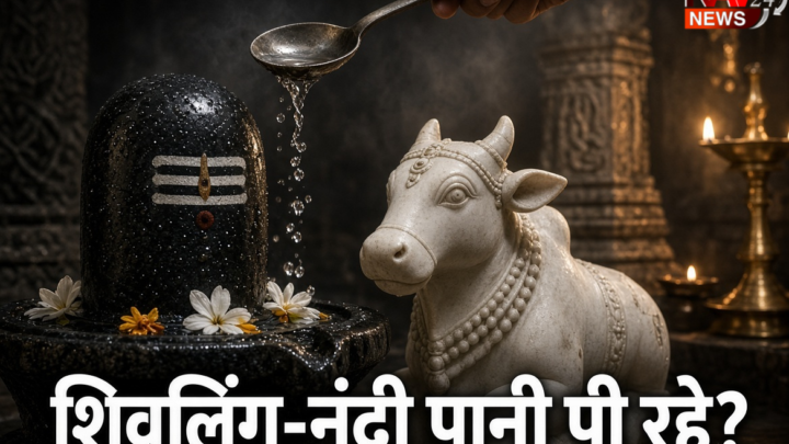 मंदिर में शिवलिंग और नंदी चम्मच से पी रहे पानी? VIDEO ने मचाई हलचल, जानिए पूरा मामला