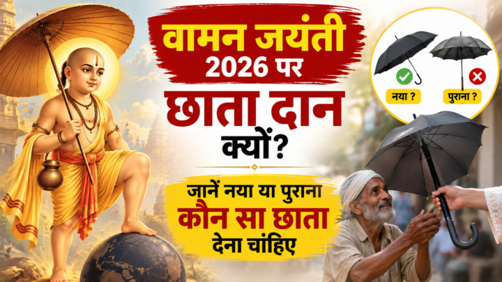 वामन जयंती पर छाता दान क्यों किया जाता है? जानें नया या पुराना, कौन सा छाता देना उचित