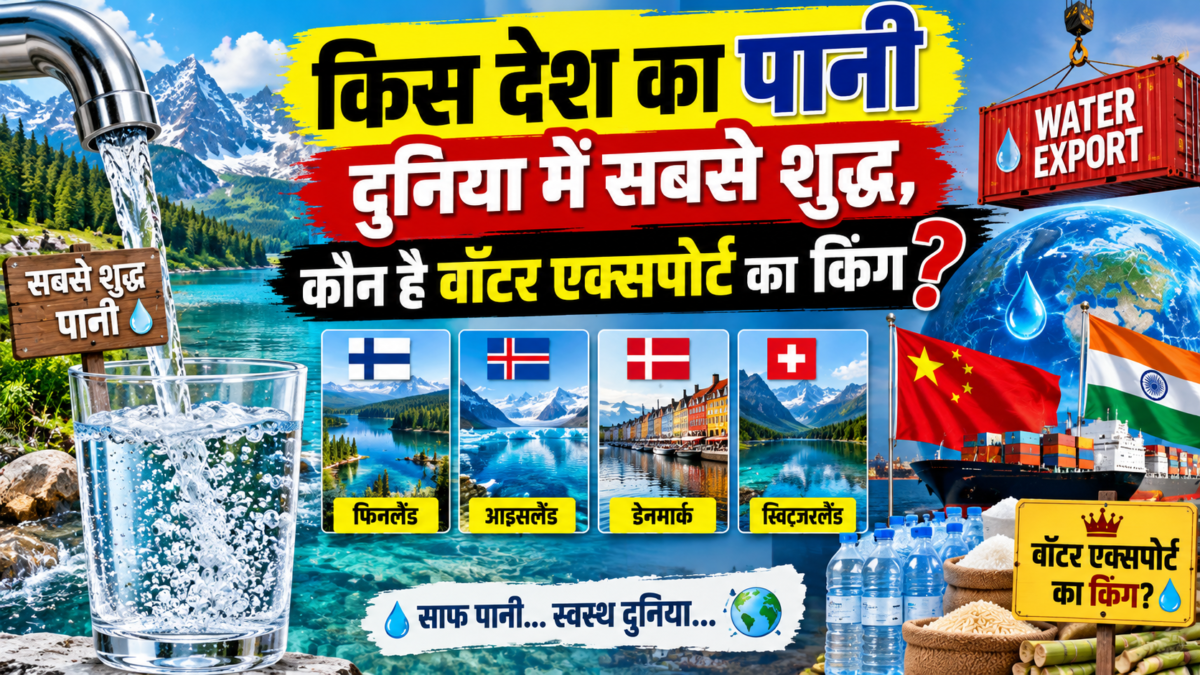 दुनिया में सबसे साफ पानी कहां मिलता है? जानें कौन देश है वॉटर एक्सपोर्ट का किंग
