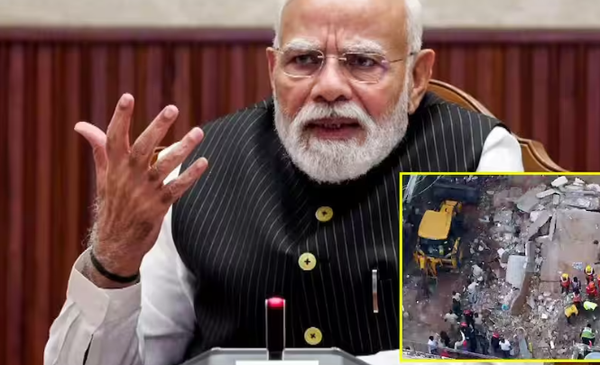 दिल्ली के सत्य निकेतन में पांच मंजिला इमारत गिरी, पीएम मोदी ने जताया दुख