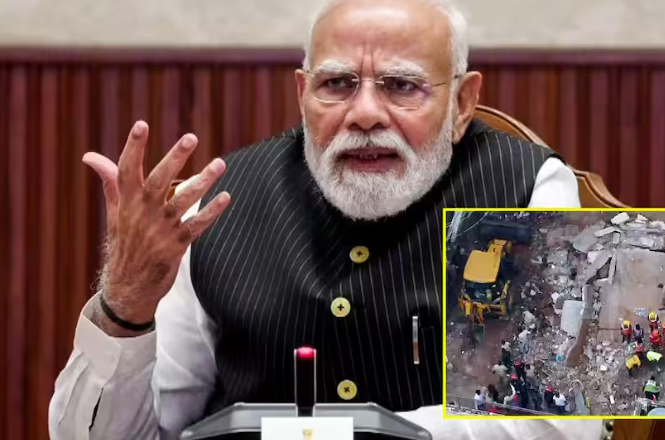 दिल्ली के सत्य निकेतन में पांच मंजिला इमारत गिरी, पीएम मोदी ने जताया दुख