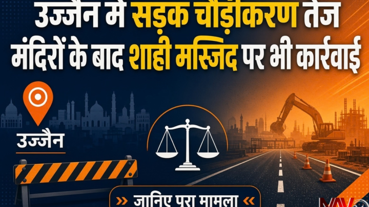 उज्जैन में सड़क चौड़ीकरण का काम तेज, मंदिरों के बाद शाही मस्जिद के हिस्से पर भी कार्रवाई; जानिए पूरा मामला
