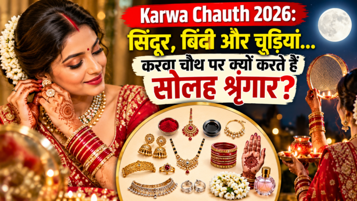 करवा चौथ 2026: सोलह श्रृंगार में कौन-कौन सी चीजें हैं जरूरी? जानें शुक्र ग्रह और चंद्रमा से जुड़ी मान्यताएं