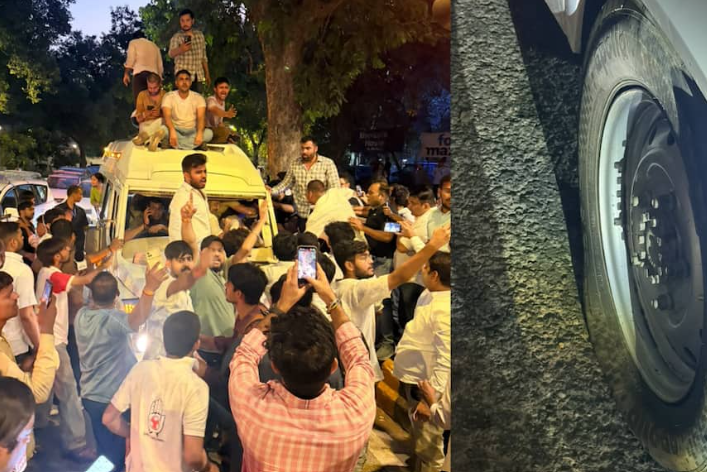जंतर-मंतर पर राहुल गांधी और प्रियंका गांधी हिरासत में, कांग्रेस कार्यकर्ताओं ने बस का टायर किया पंचर