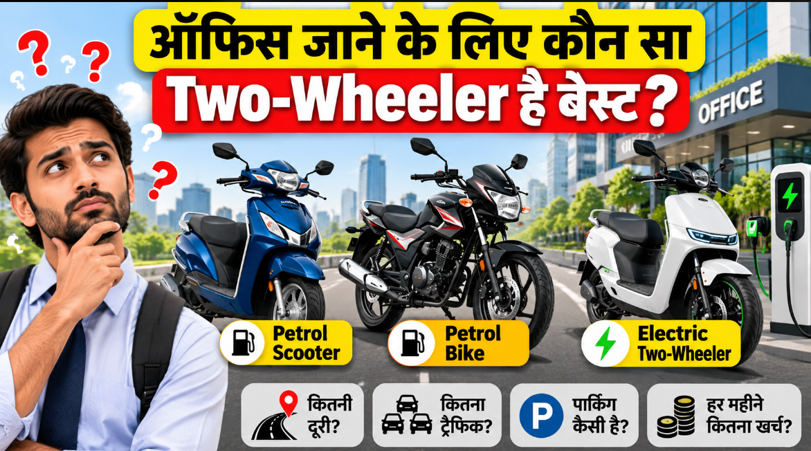 ऑफिस जाने के लिए कौन सा Two-Wheeler है बेस्ट? Scooter, Bike या Electric Vehicle, जानें आपके लिए क्या सही